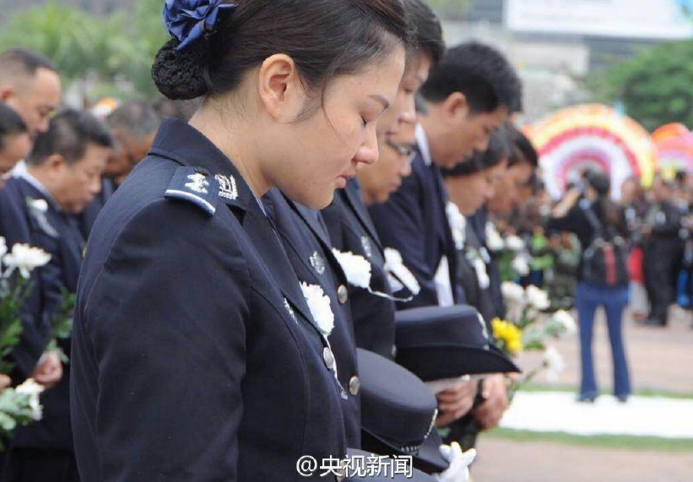 　　遗体告别仪式现场。
